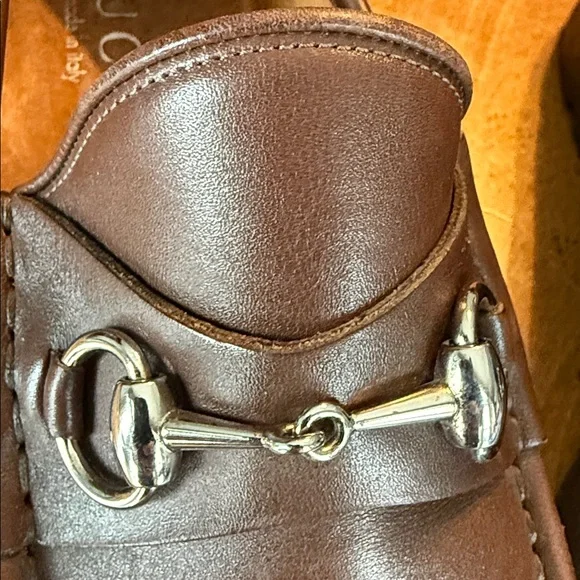 Men's Gucci bit loafer brown 10
